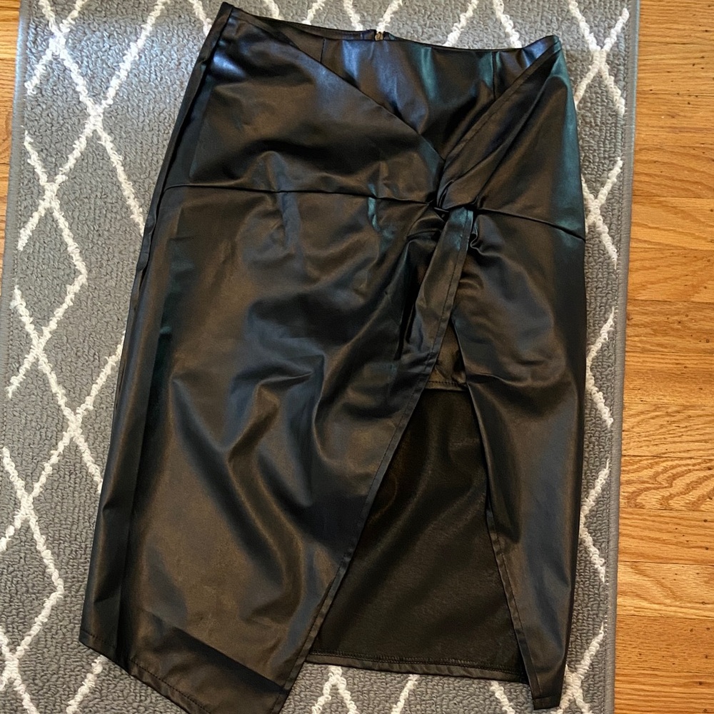 Faux Leather Skirt *NWOT